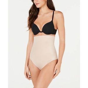 SPANX Women's Beige Suit Your Fancy High Waist Comfort Thong Shaper Size L